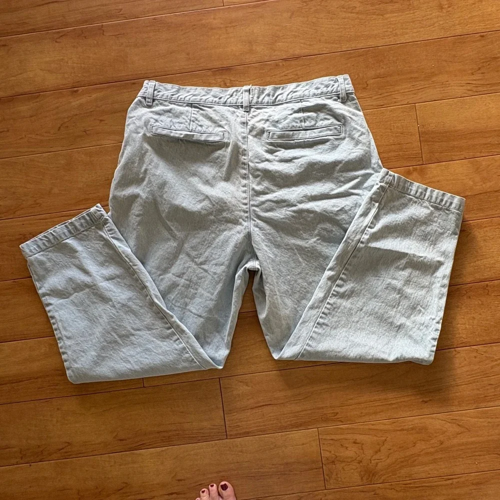 BDG Urban Outfitters Pleated Light Wash Denim Jeans‎ 34 30 Relaxed Fit